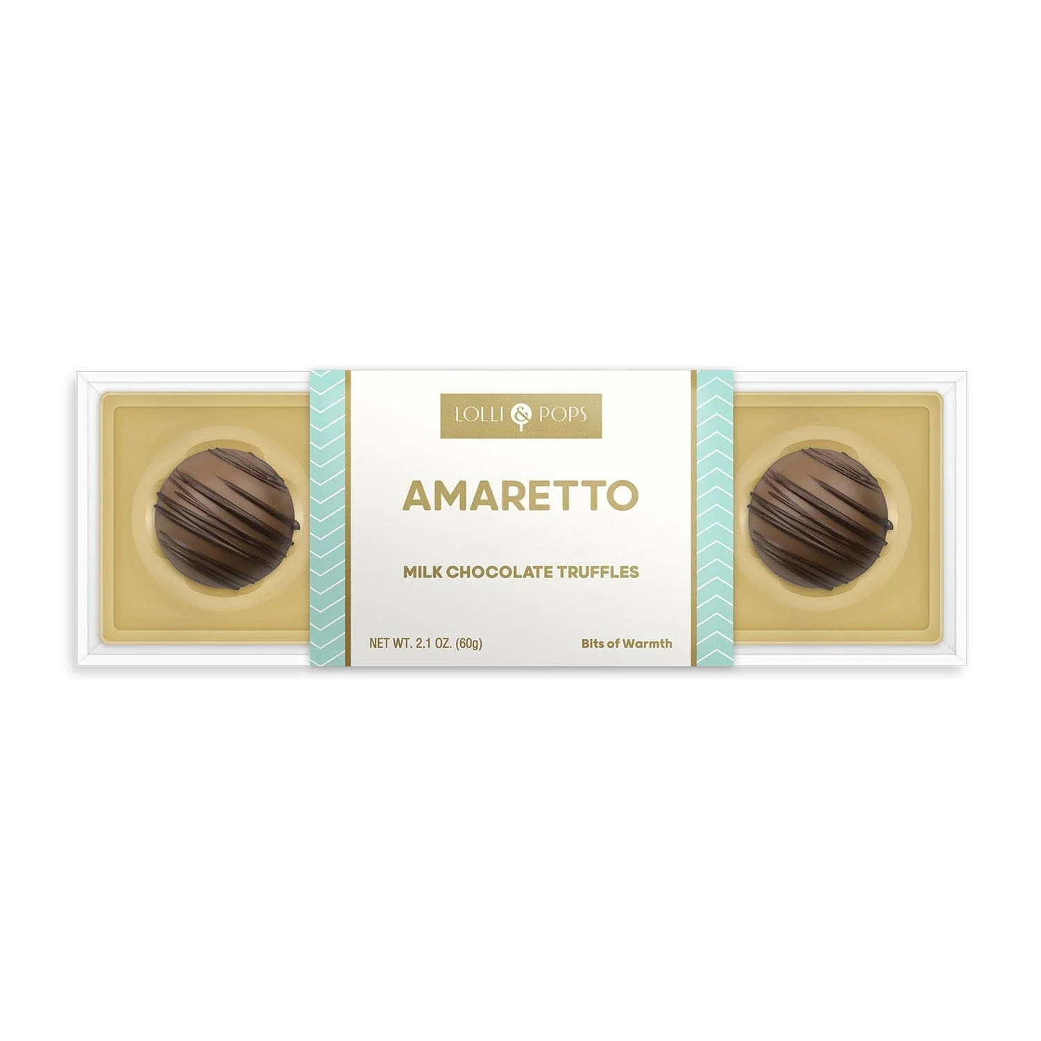 4 Pc Amaretto Milk Chocolate Truffles