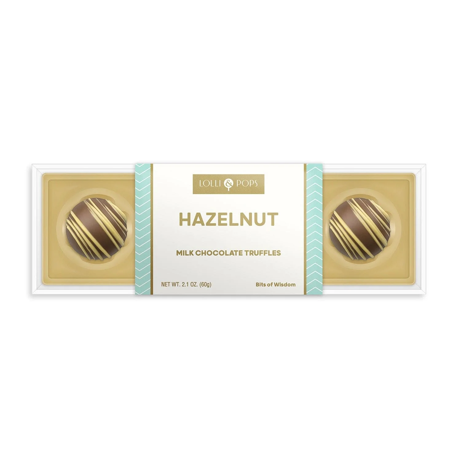 4 Pc Hazelnut Milk Chocolate Truffles