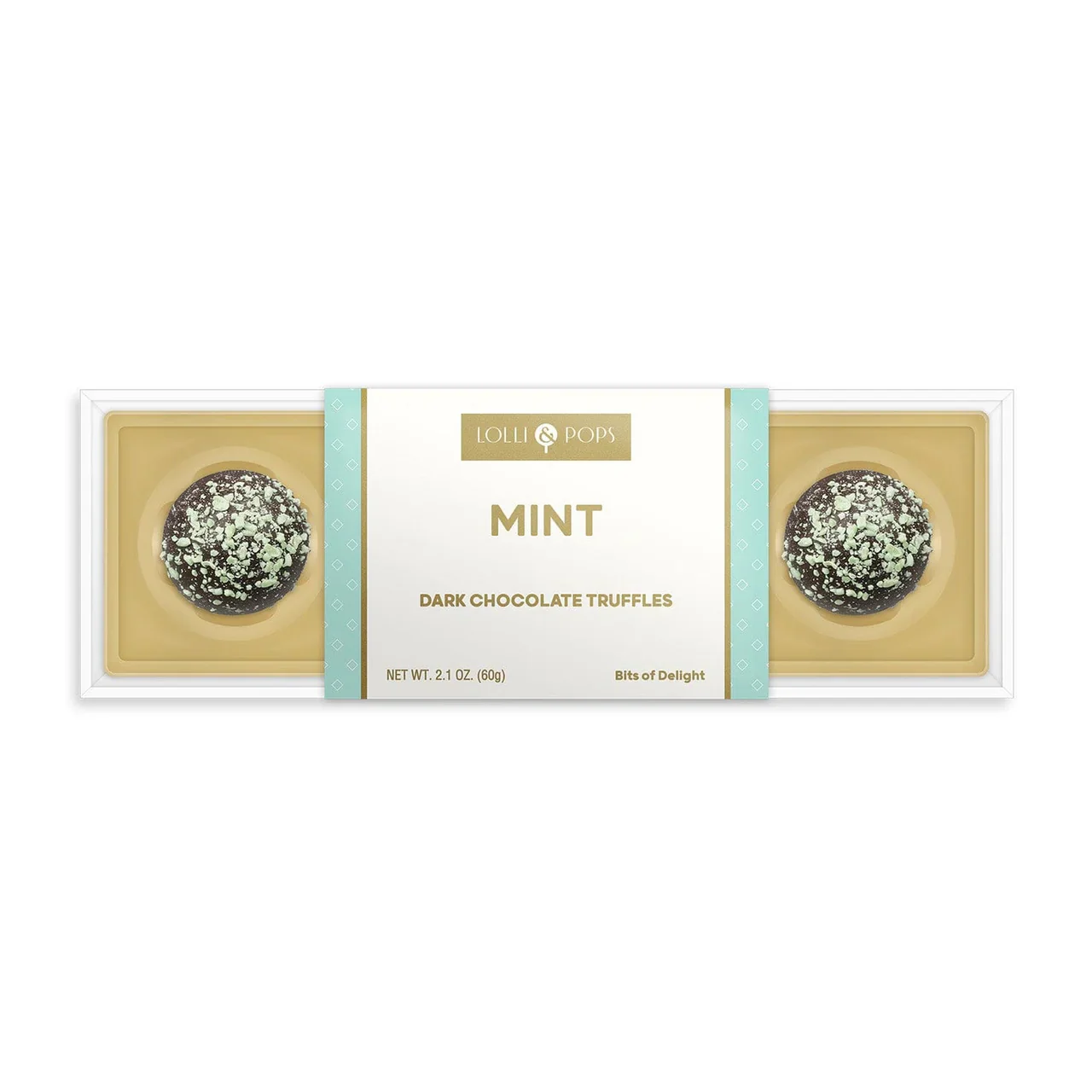 4 Pc Mint Dark Chocolate Truffles