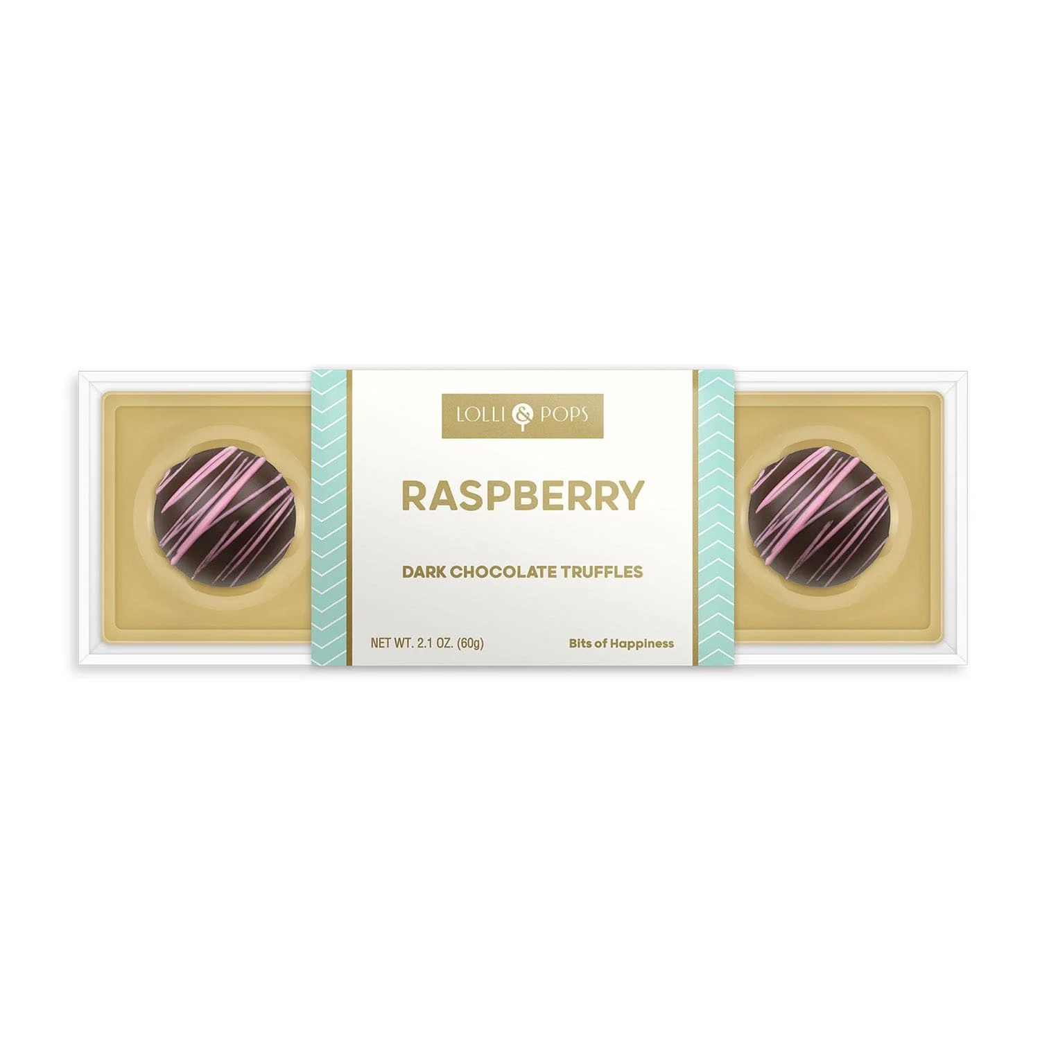 4 Pc Raspberry Dark Chocolate Truffles