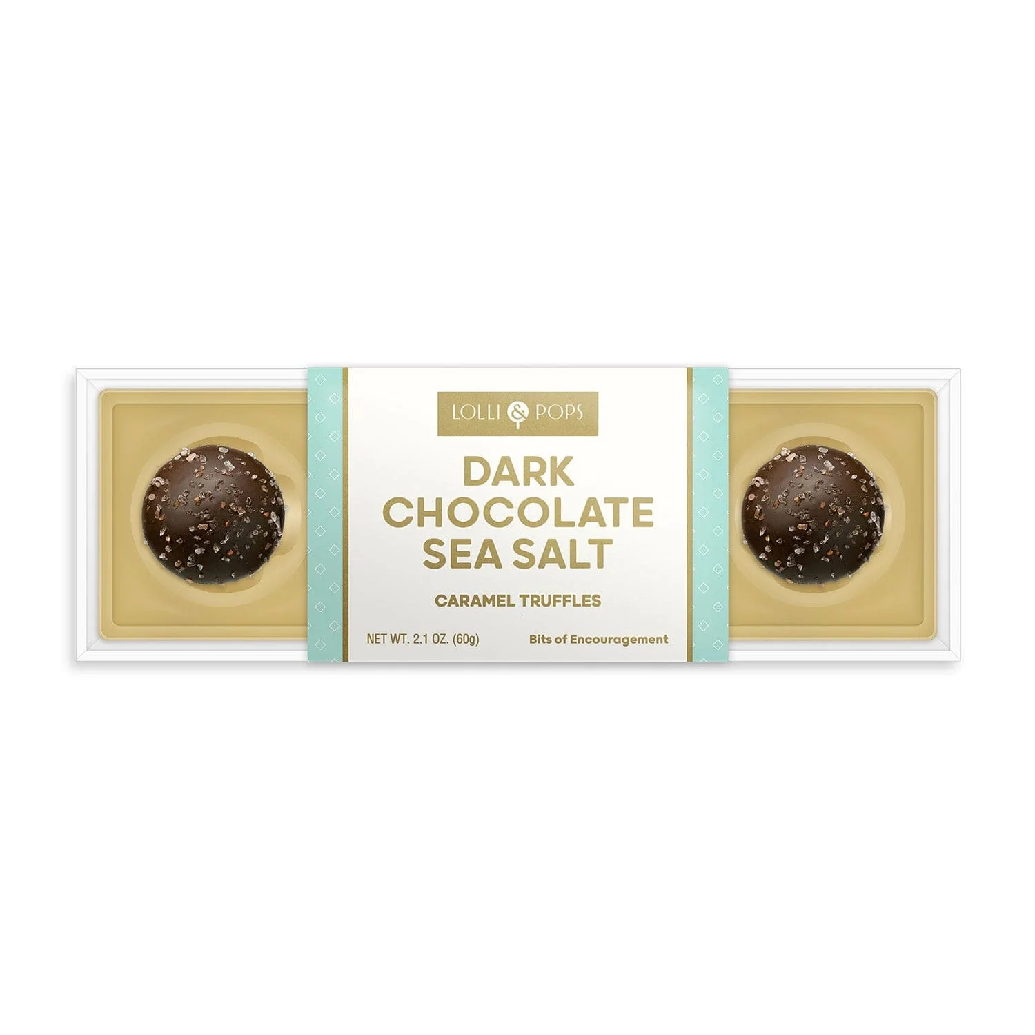 4 Pc Sea Salt Caramel Dark Chocolate Truffles