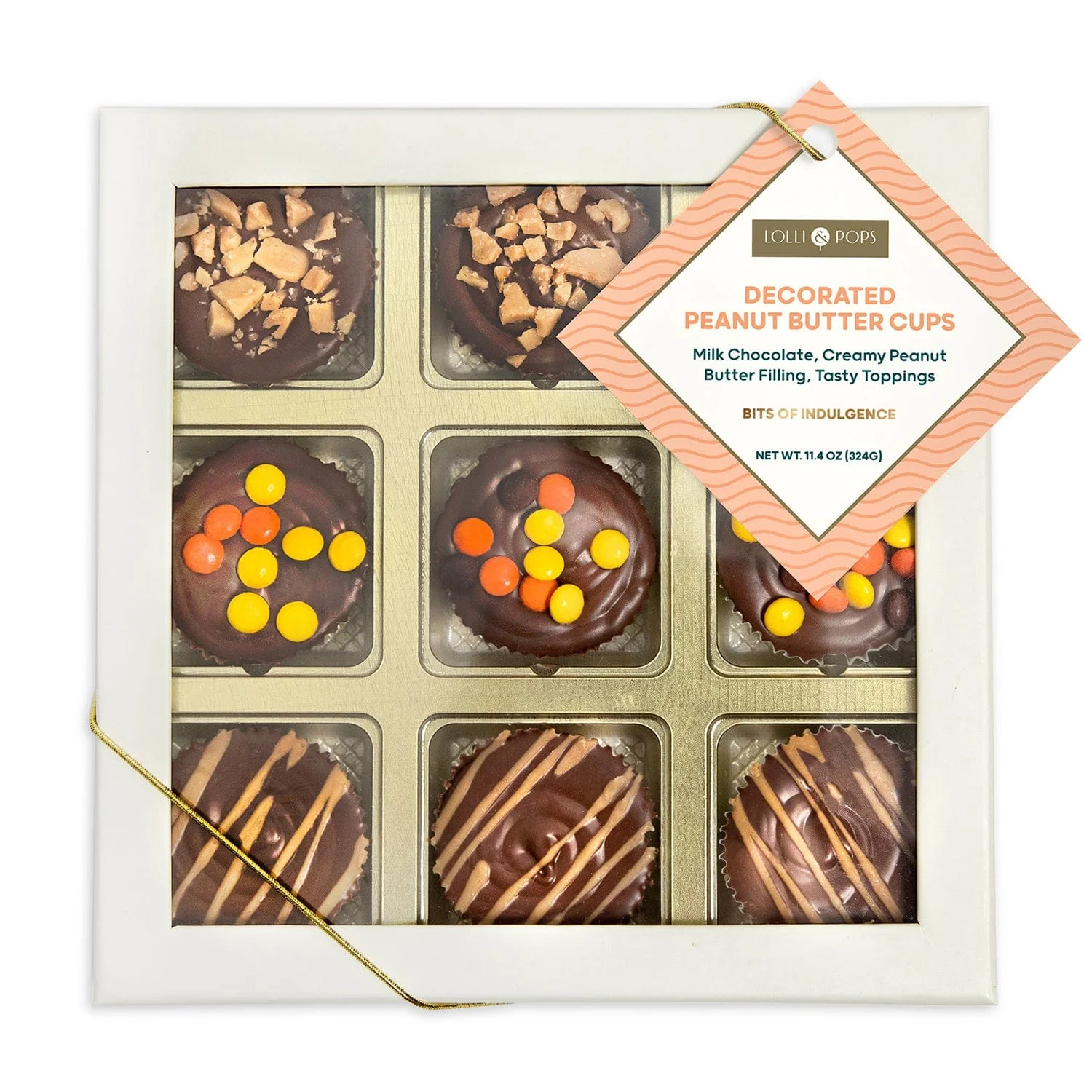 Decorated Peanut Butter Cups 9 Piece