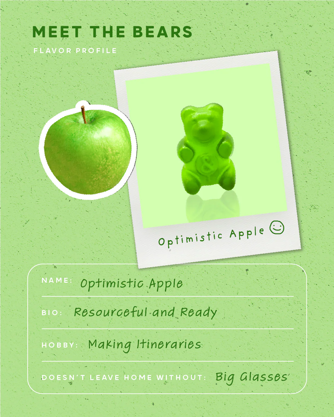 L&P Green Apple Gummy Bears - Image 3