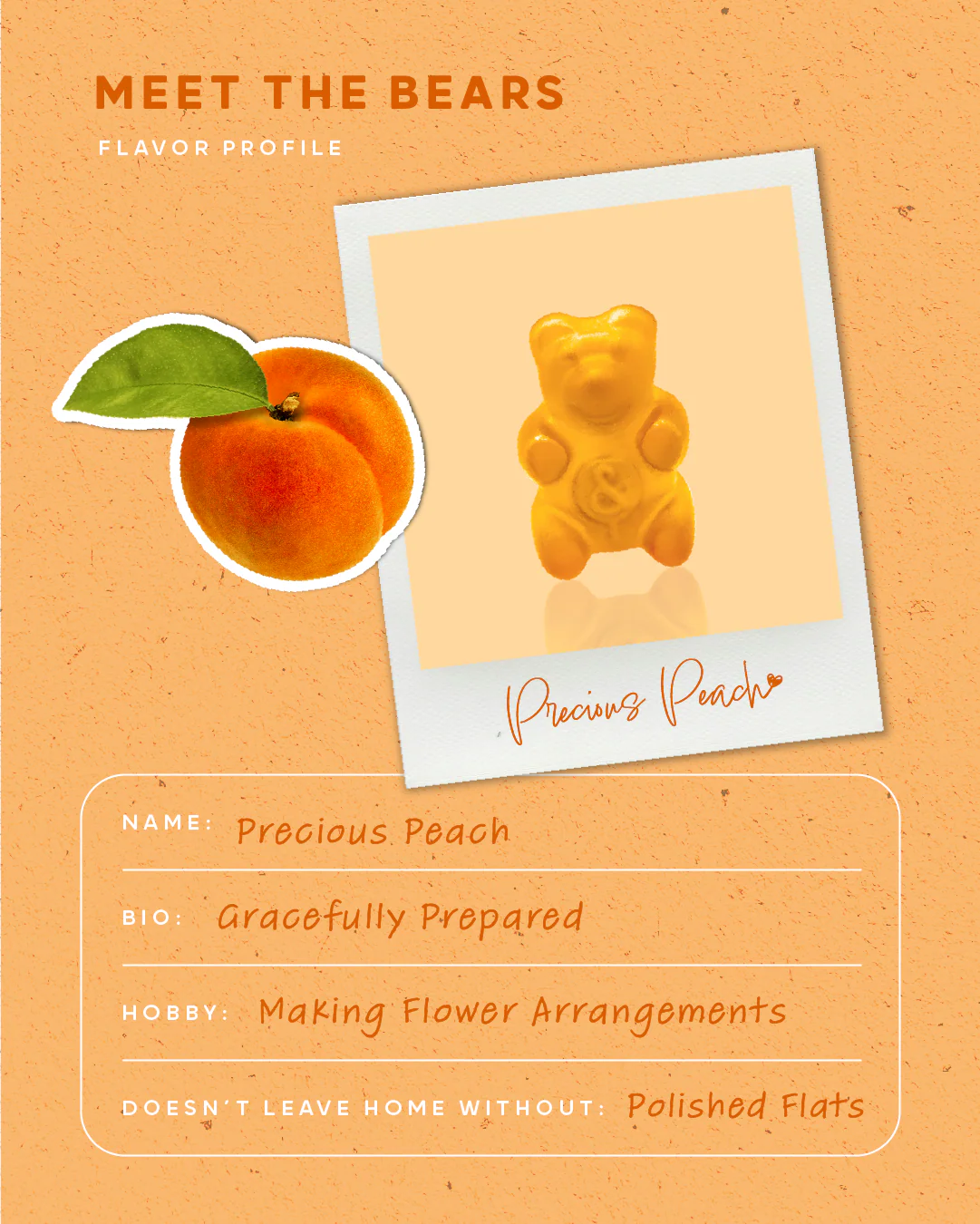 L&P Peach Gummy Bears - Image 3