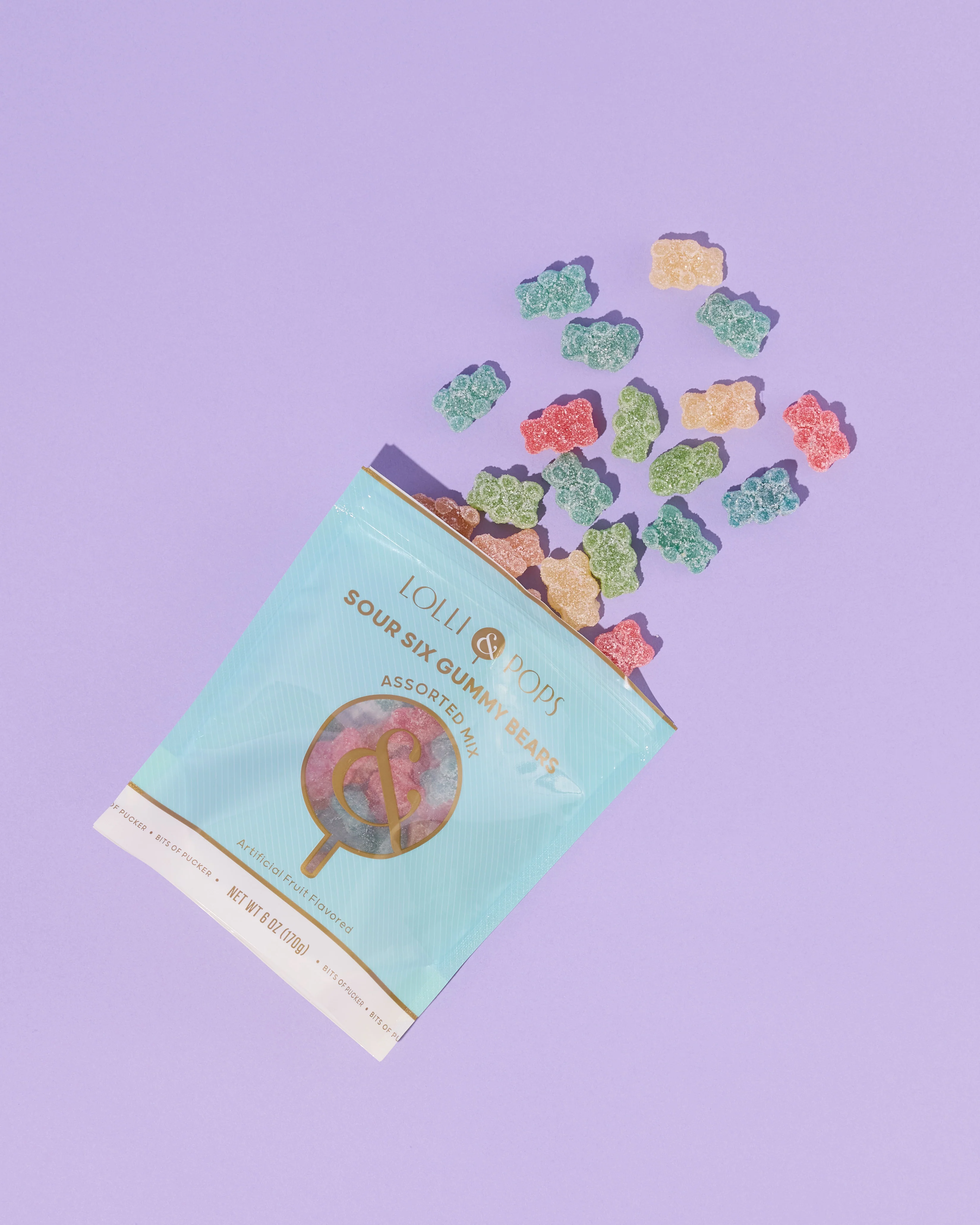 Sour Six Gummy Bears Bag - Image 3